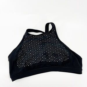 ✅ Lululemon Womens Colour Me Quick Sports Bra Black White Size 12‎